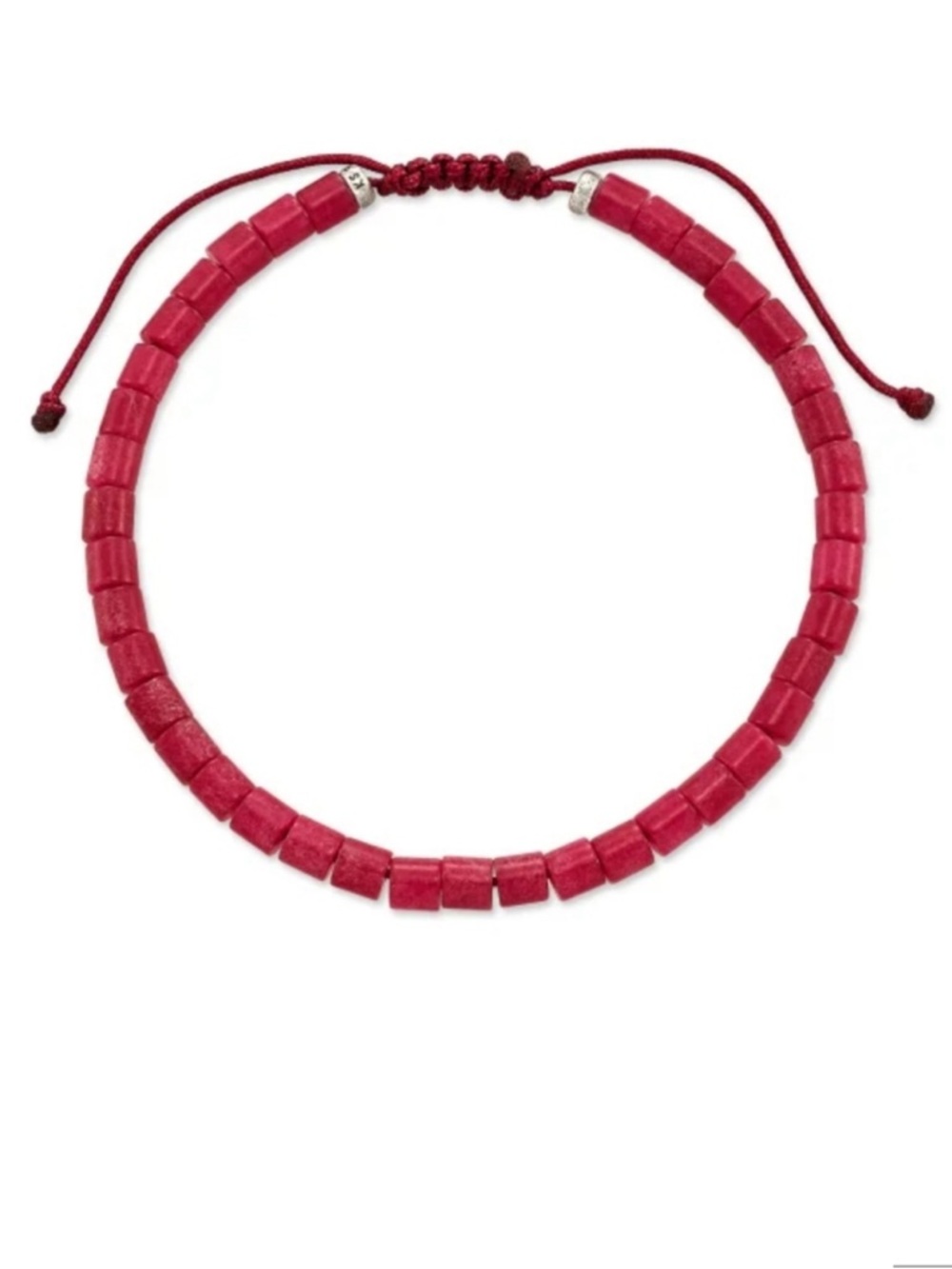 Kendra Scott Grey Red Beaded Sliding Bracelet